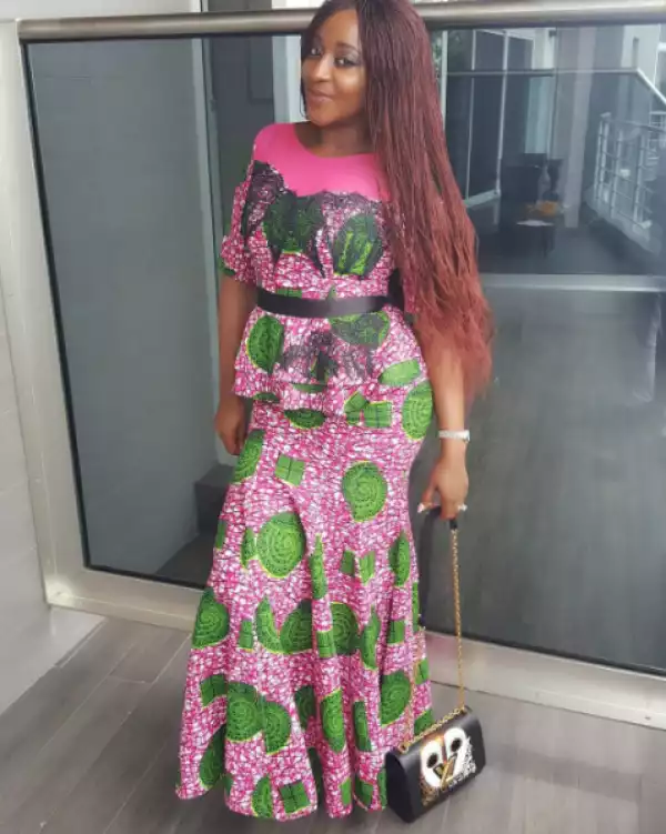 Nollywood Actress, Ini Edo Looks Good In Ankara Outfits [Photos]